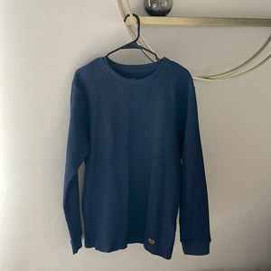 NWT Men’s RVCA Day Shift Navy Blue Pullover Thermal
